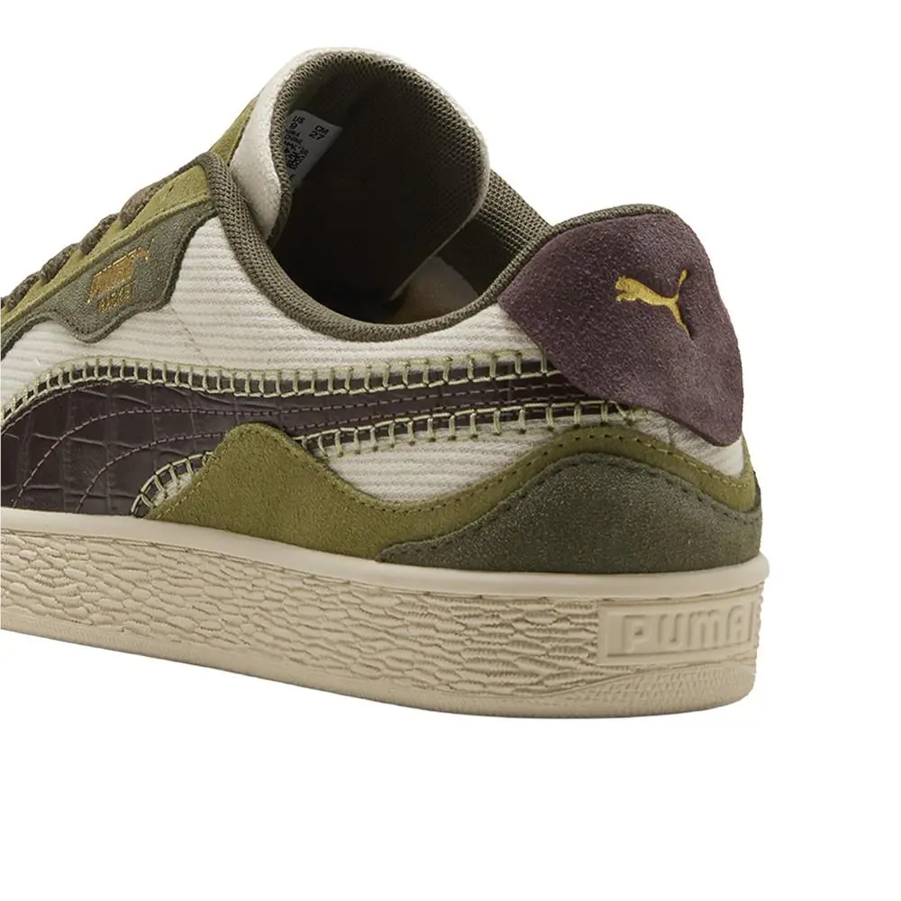 Puma shoes - PUMA Basket Trippy Camo Lace Up - 40834501 - Green, White 5