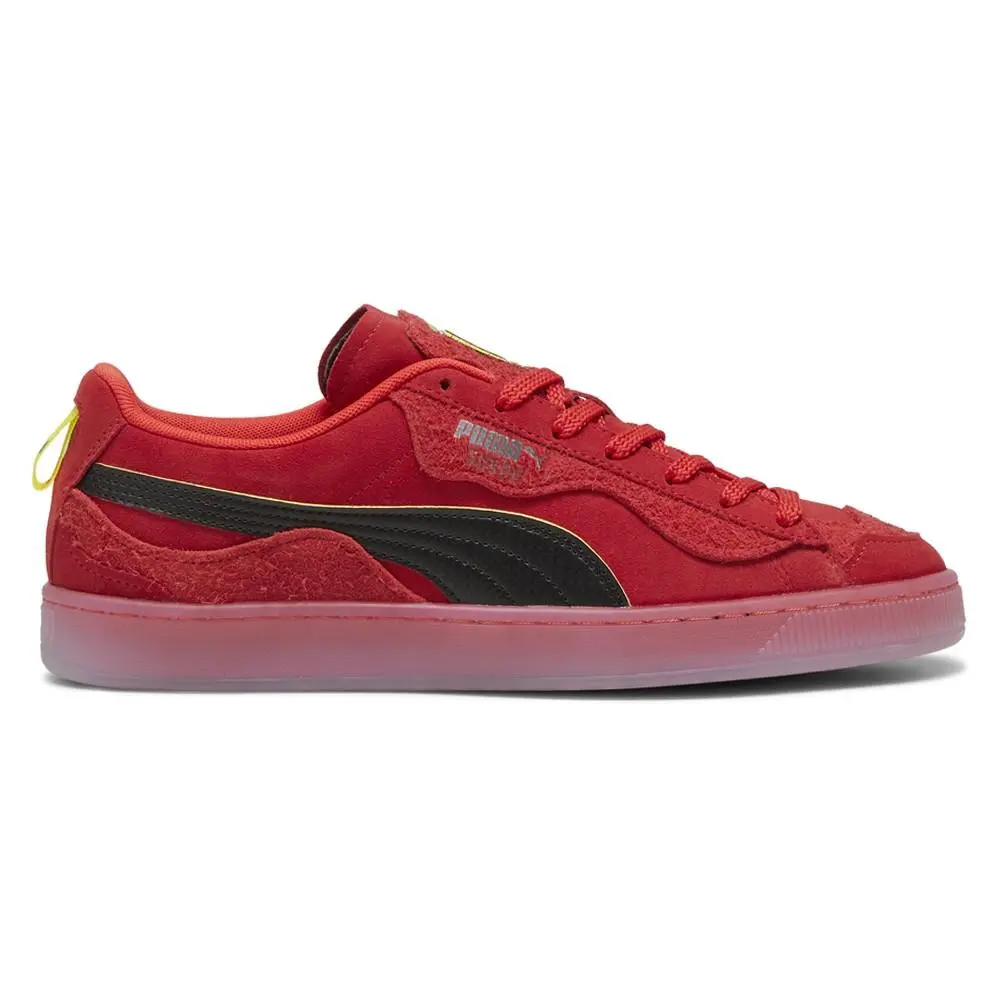 Puma Scuderia Ferrari Suede Trippy Lace Up Mens Red Sneakers Casual Shoes 30849
