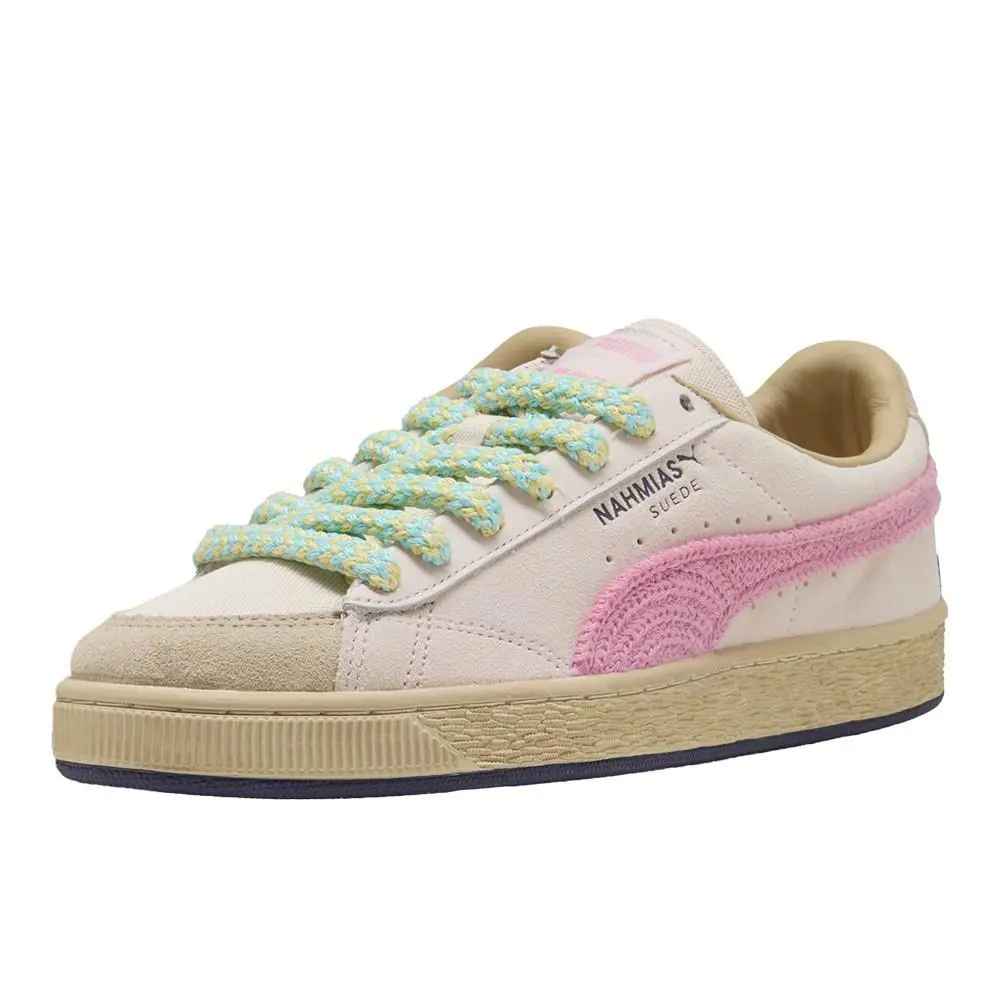 Puma shoes - PUMA Nahmias Suede Crochet Lace Up - 40702701 - Pink 0