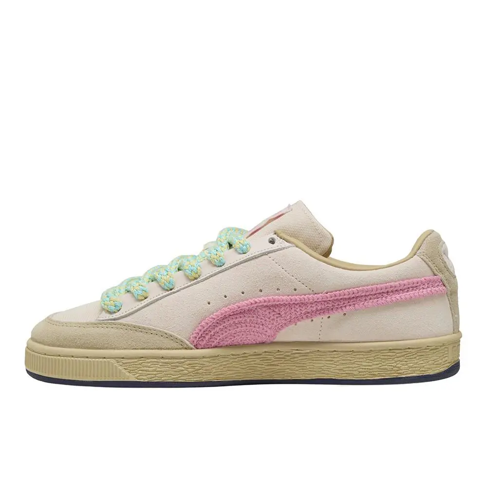 Puma shoes - PUMA Nahmias Suede Crochet Lace Up - 40702701 - Pink 1