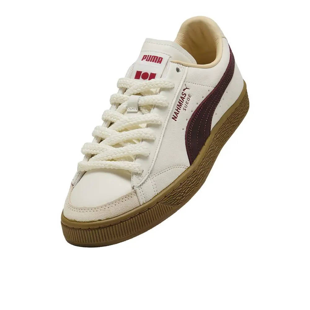 Puma shoes - PUMA Nahmias Suede Vintage Red Lace Up - 40702501 - White 4