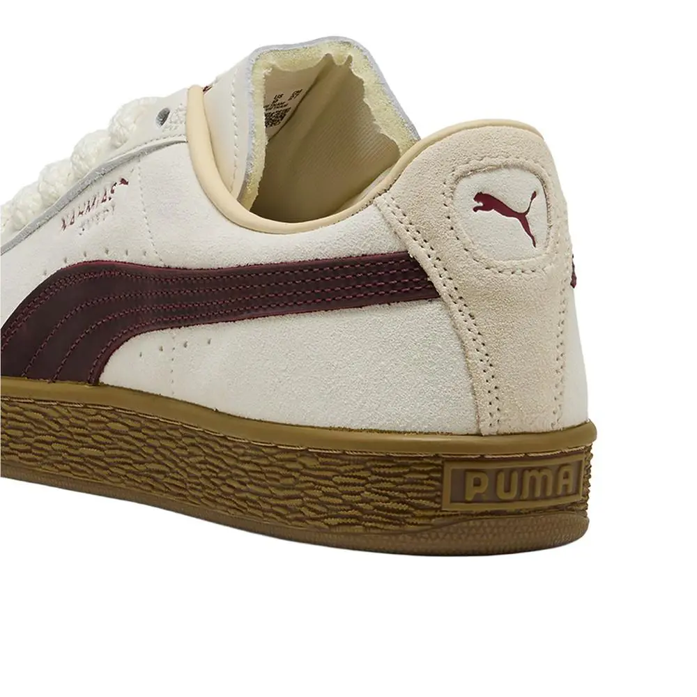 Puma shoes - PUMA Nahmias Suede Vintage Red Lace Up - 40702501 - White 5