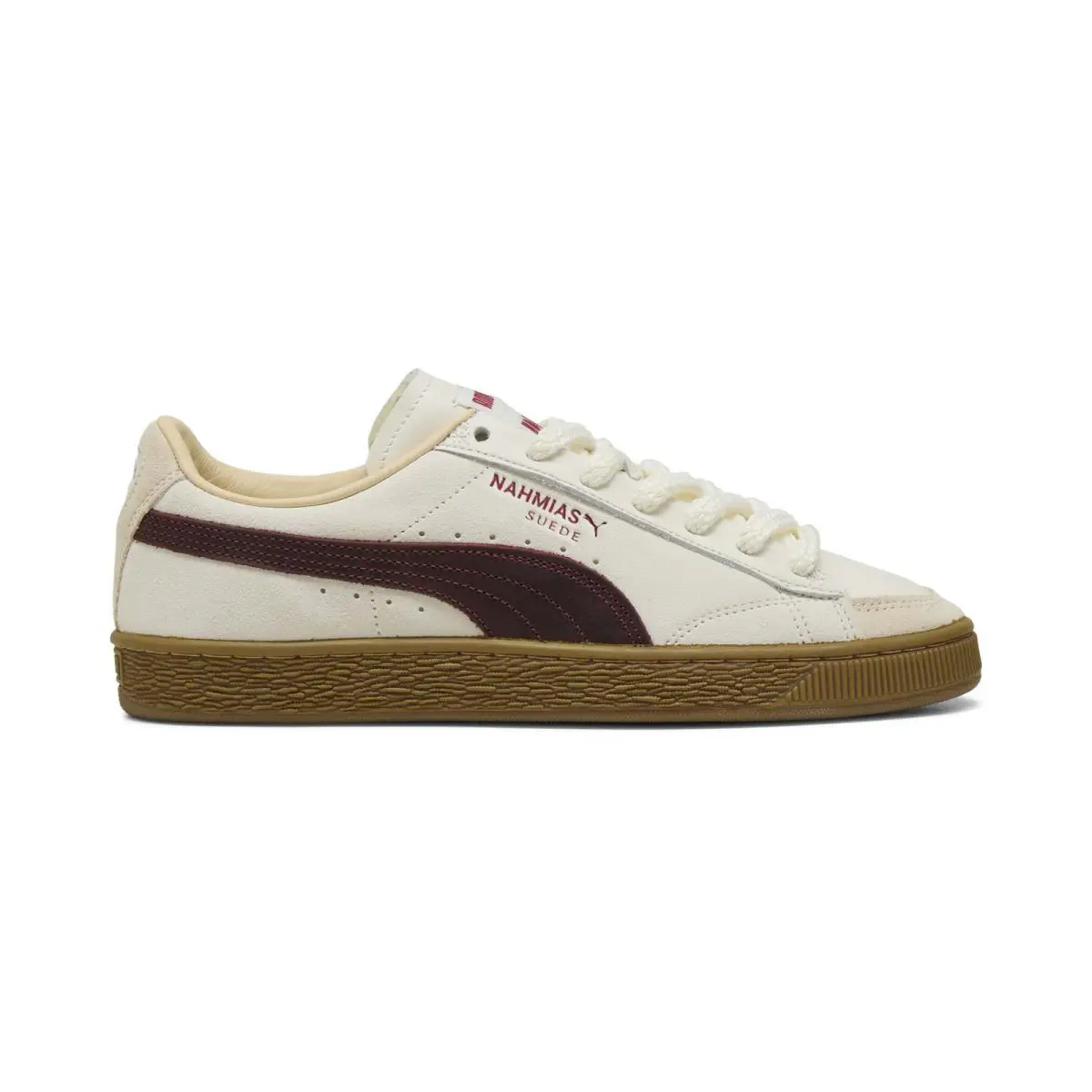 Puma shoes - PUMA Nahmias Suede Vintage Red Lace Up - 40702501 - White 7
