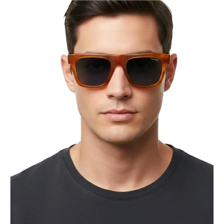 Montblanc Men 53mm Square Sunglasses Havana Havana Grey