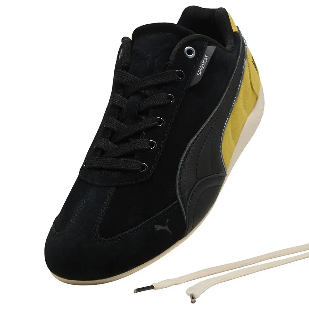 Puma shoes - PUMA Scuderia Ferrari Speedcat Lace Up - 30912501 - Black, Yellow 4