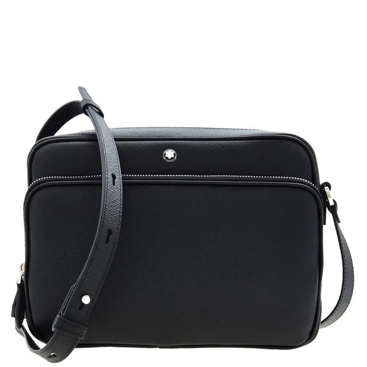 Montblanc Black Sartorial Leather Messenger Bag 198127