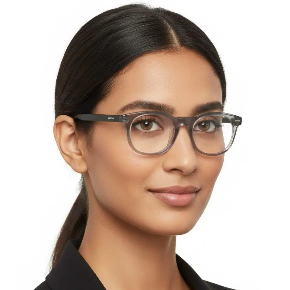 Montblanc Unisex Square/rectangle Grey Black Fashion Eyeglasses