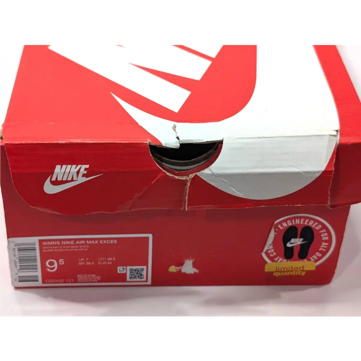 Nike shoes - Nike Air Max Excee - Air Max Excee - CD5432-121 - White/Platinum 9