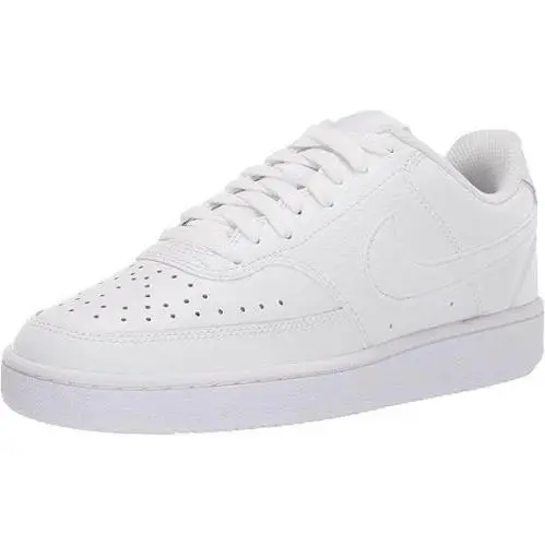 Nike Women`s Women`s Nike Court Vision Low Shoe White/white-ivory Flaw in Color