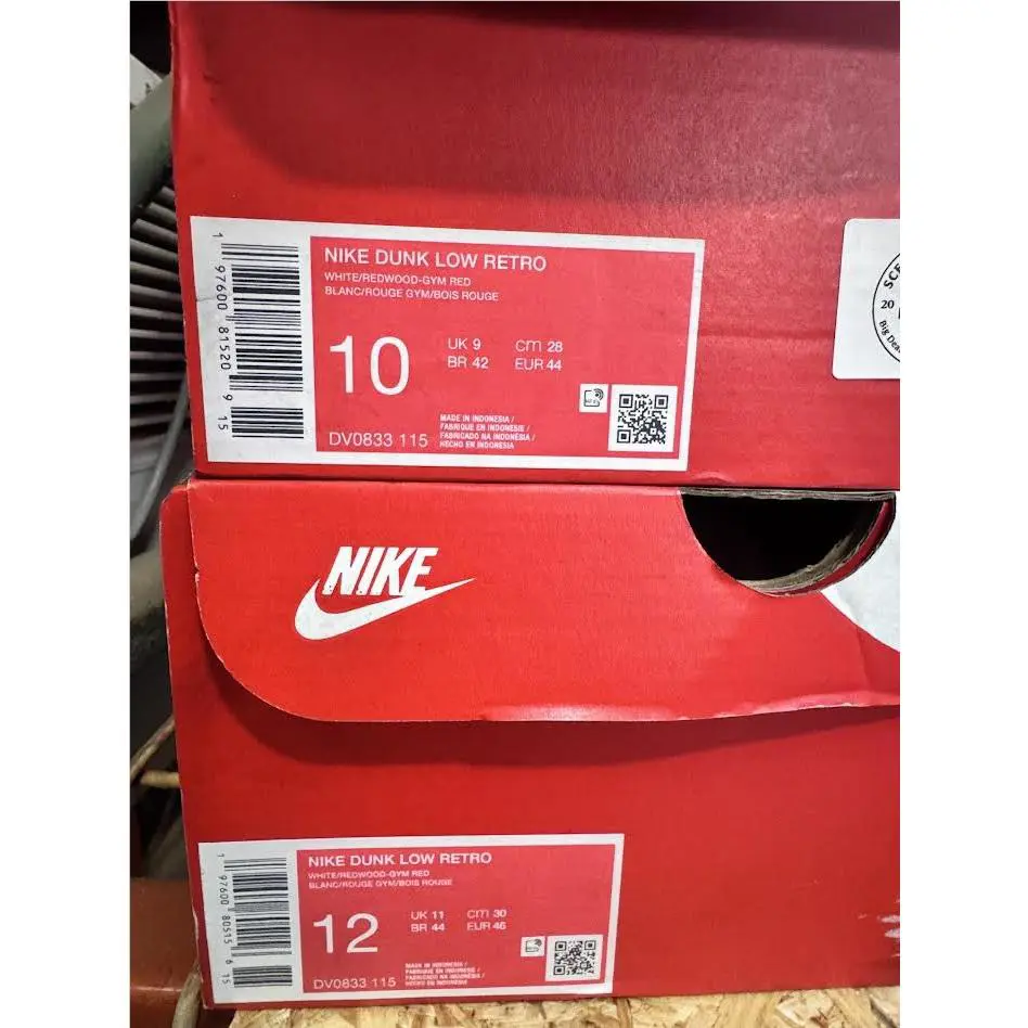 Nike shoes - Nike Dunk Low Retro White Redwood Gym Red DV0833-115 3
