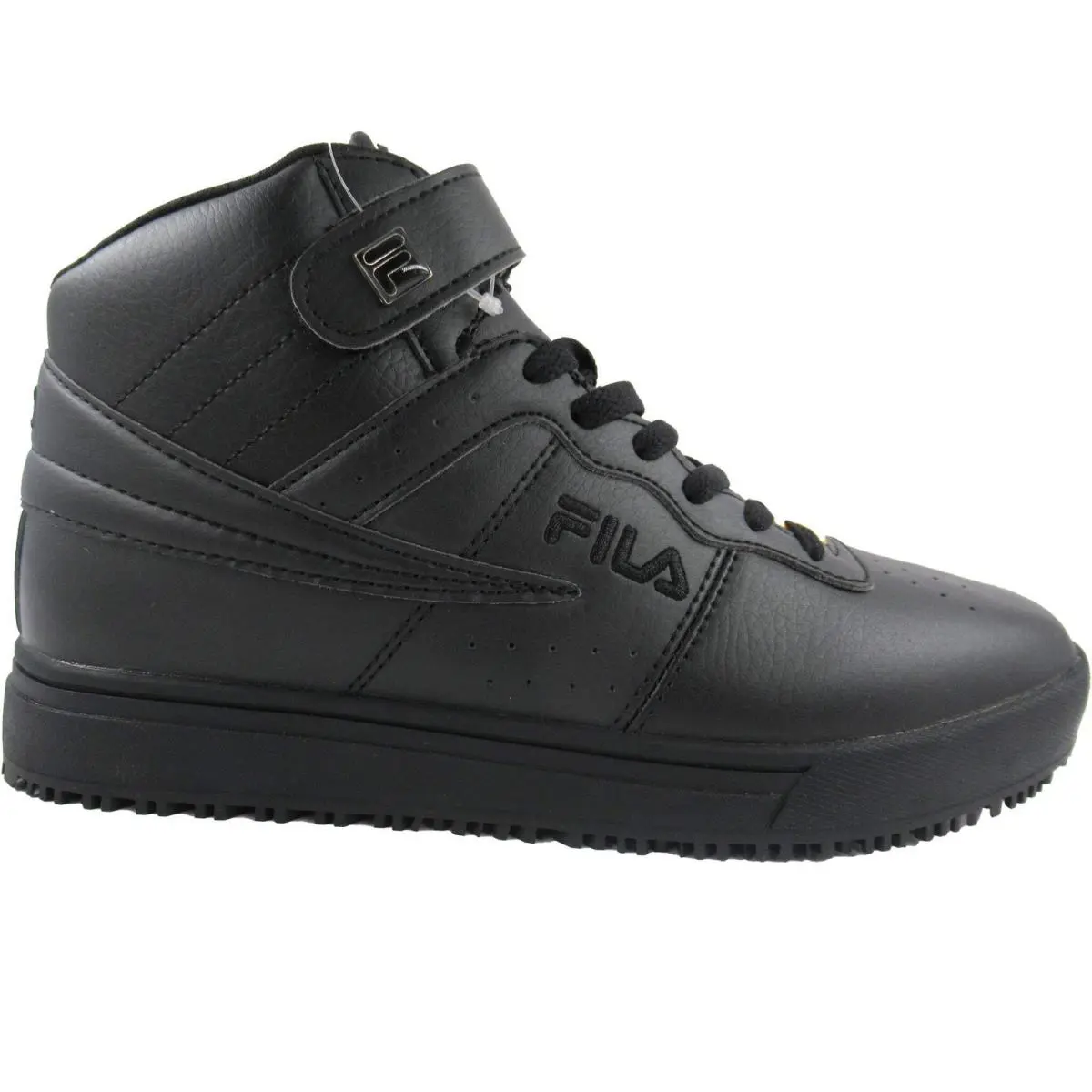 Fila Men`s Vulc 13 Mid Slip Resistant Work Shoes Black - Black