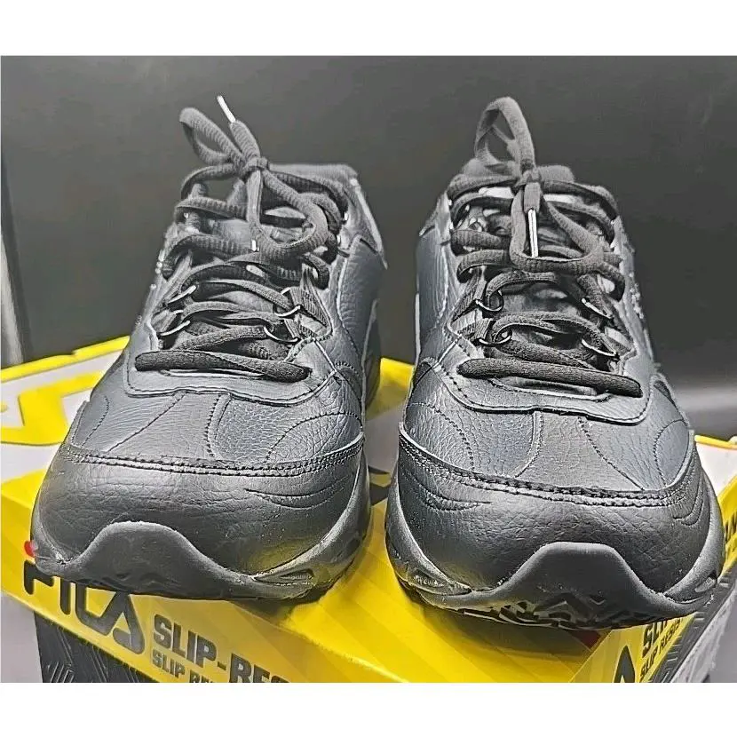 Fila shoes - Fila Memory Workshift Slip Resistant Soft Toe Work - 5SG30002-001 - Black (UPC: 791272774507) 1