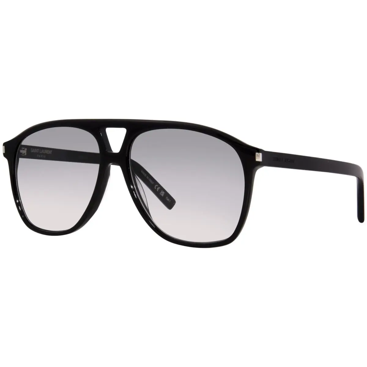Saint Laurent Dune SL-596 006 Sunglasses Women`s Black/grey Gradient Pilot 58mm