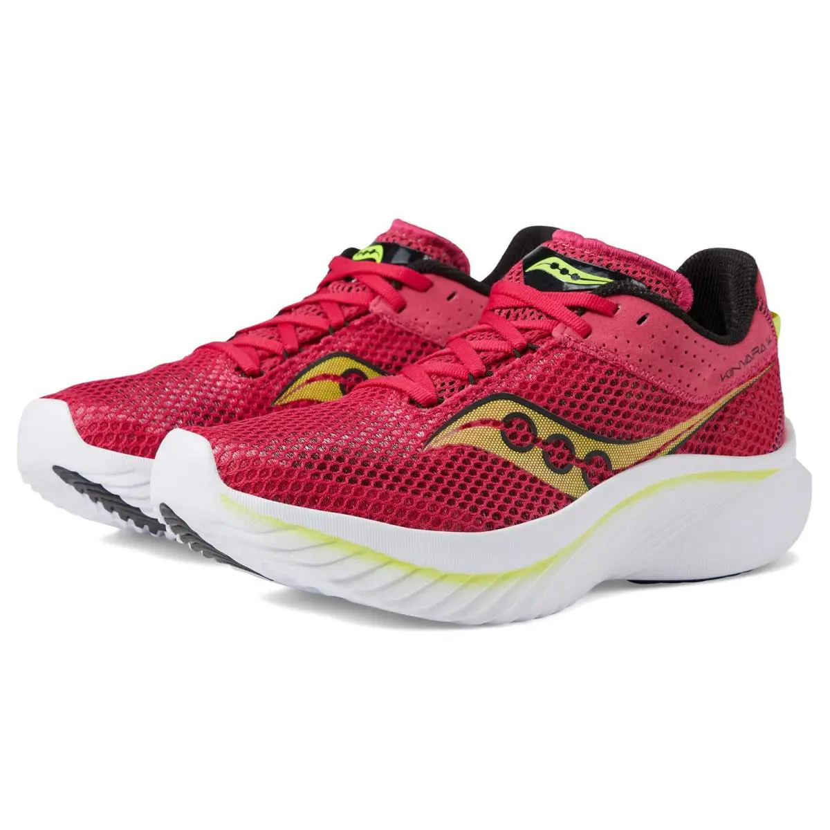 Saucony Women`s Kinvara 14 Sneaker Red Rose Size 7 - Red/Rose
