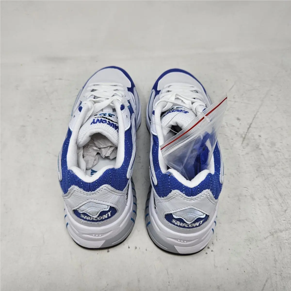 Saucony shoes - Saucony 3D Grid Hurricane - Grid Hurricane - S70646-2 - White / Blue (UPC: 195017554735) 3