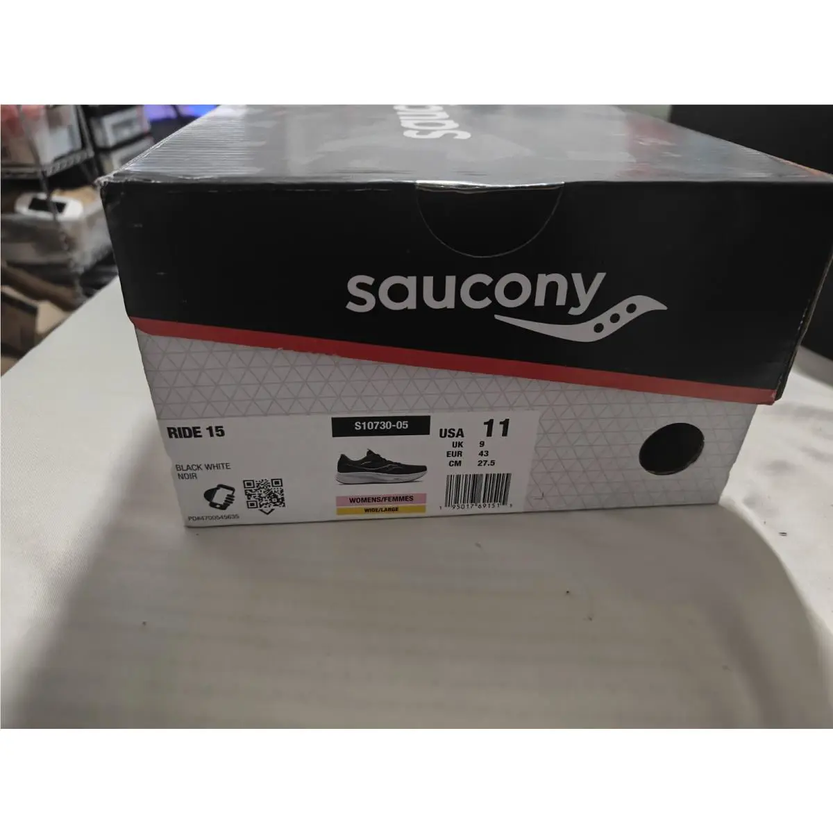 Saucony shoes - Ride 15 - Ride - Mostly Black 0