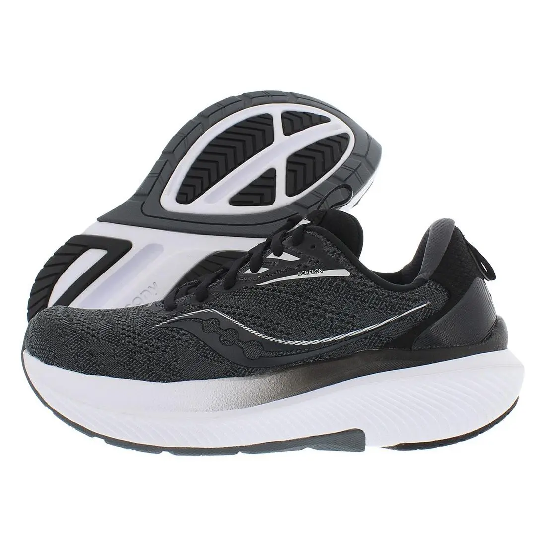 Saucony Echelon 9 Extra Wide Womens Shoes Size 9 Color: Black/white