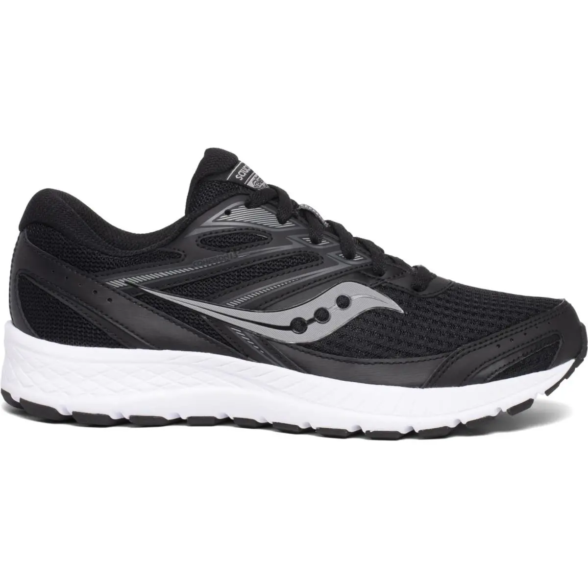 Saucony Men`s Cohesion 13 Walking Shoe Black / White Size 11.5 - Black/White