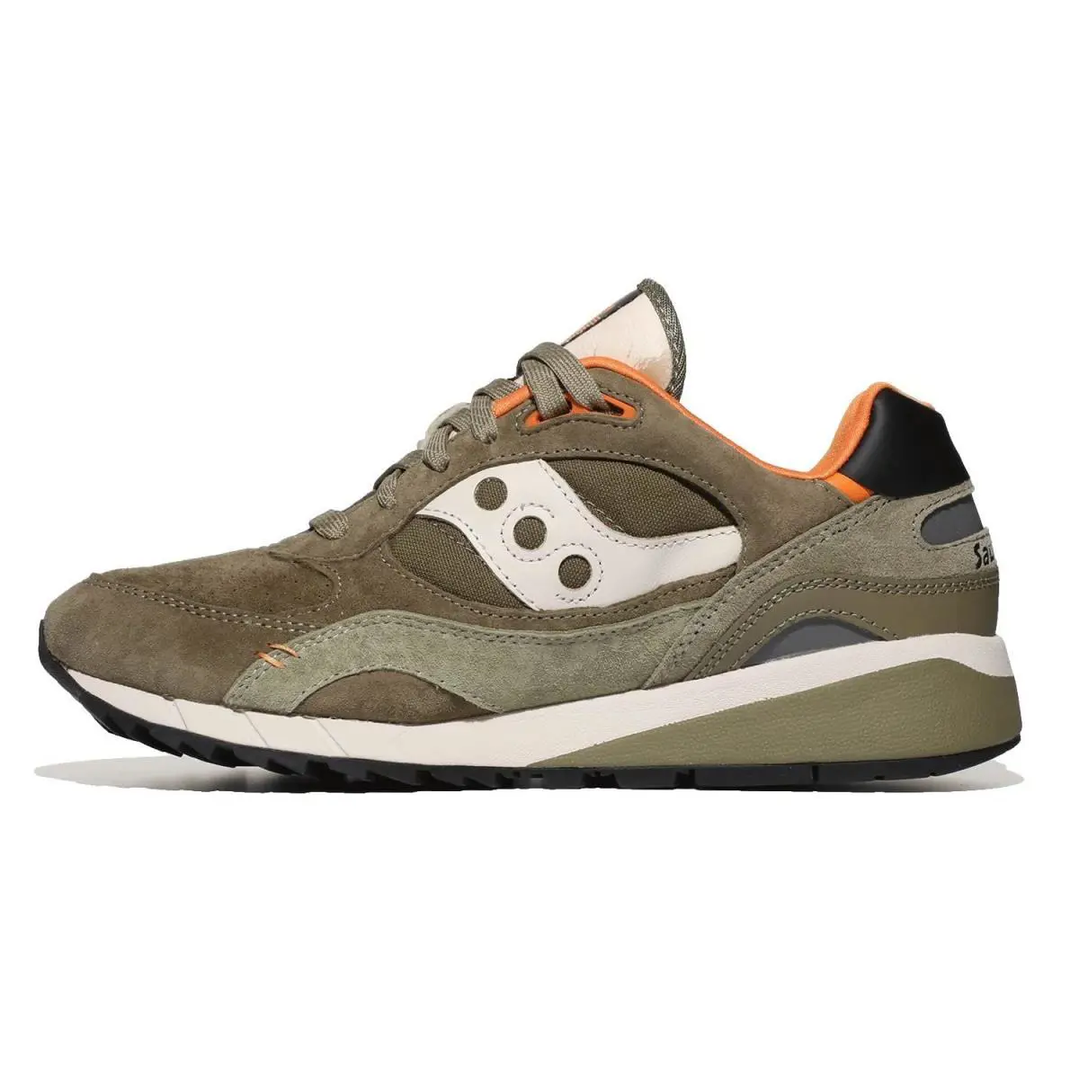 Size 8 Men/ 9 Women - Saucony Shadow 6000 Olive/orange Medium - Green