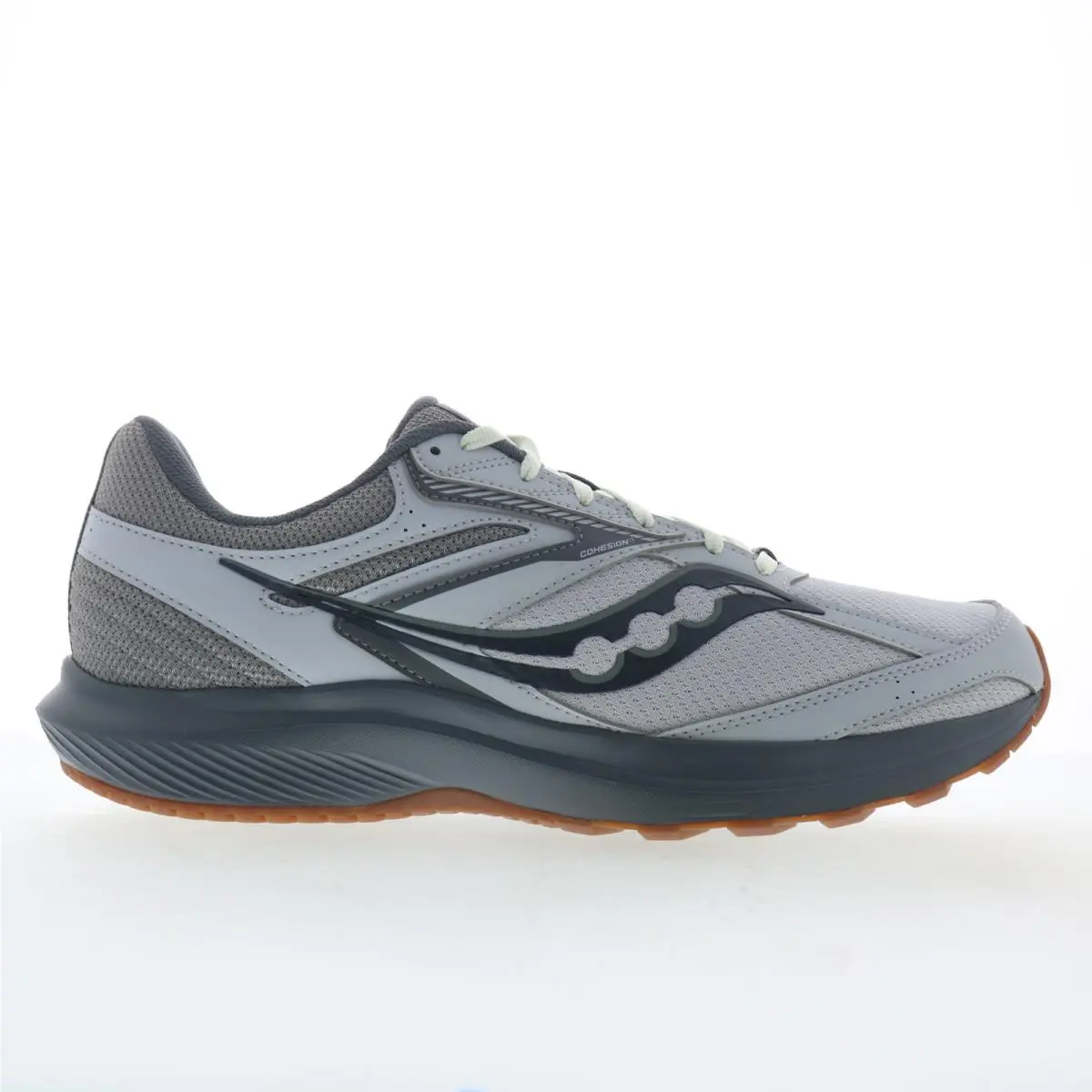 Saucony Cohesion 17 S20943-116 Mens Gray Mesh Lace Up Athletic Running Shoes 12