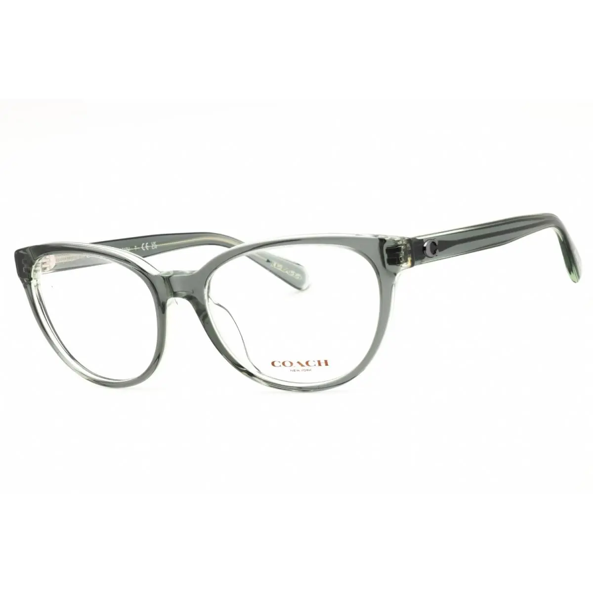 Coach HC6210U 5746 Eyeglasses Transparent Green Frame 55mm