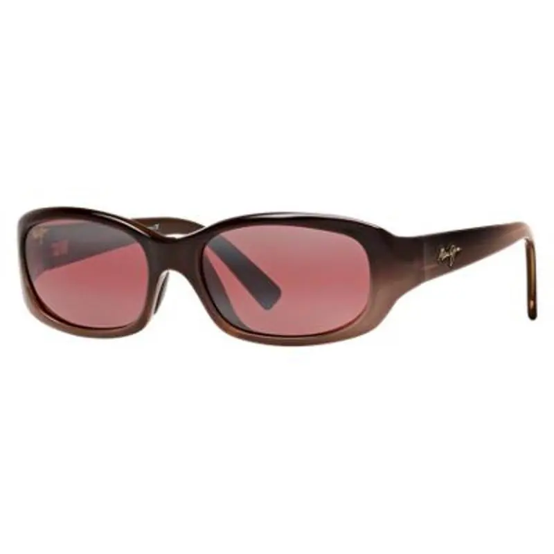 Maui Jim Uni Punchbowl MJ219 Sunglasses Chocolate Fade-maui Rose Rectangle - Brown, Frame: Chocolate Fade