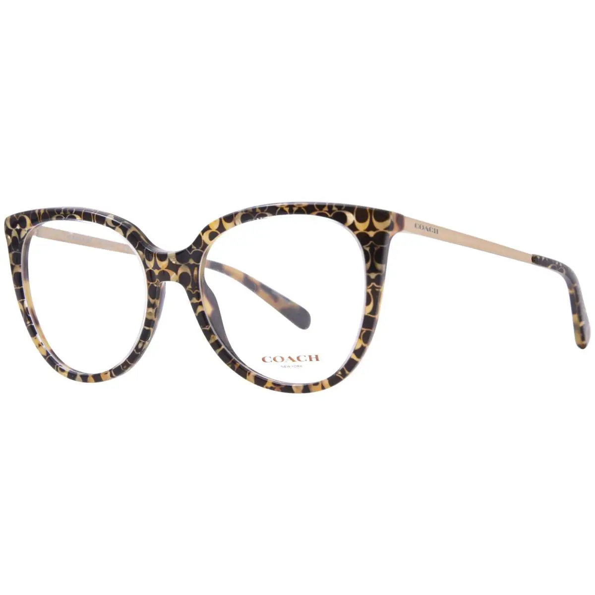 Coach HC6125 5519 Eyeglasses Women`s Spotty Tortoise Signature-c Full Rim 53mm