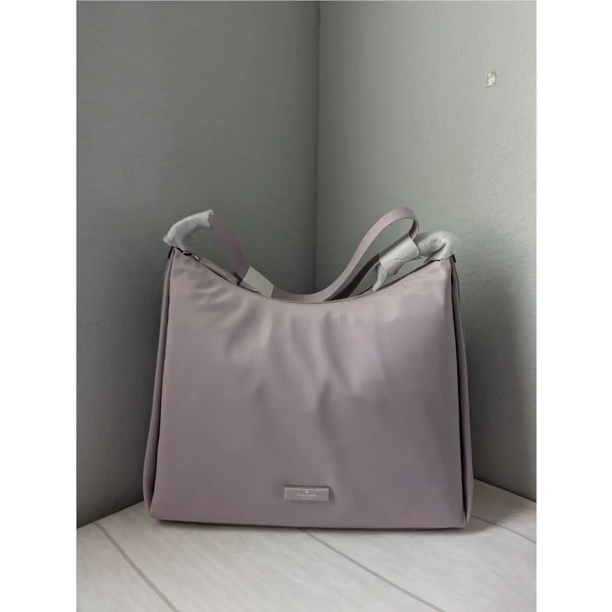 Kate Spade KL963 Carter Nylon Large Convertible Crossbody In Lavender Smoke