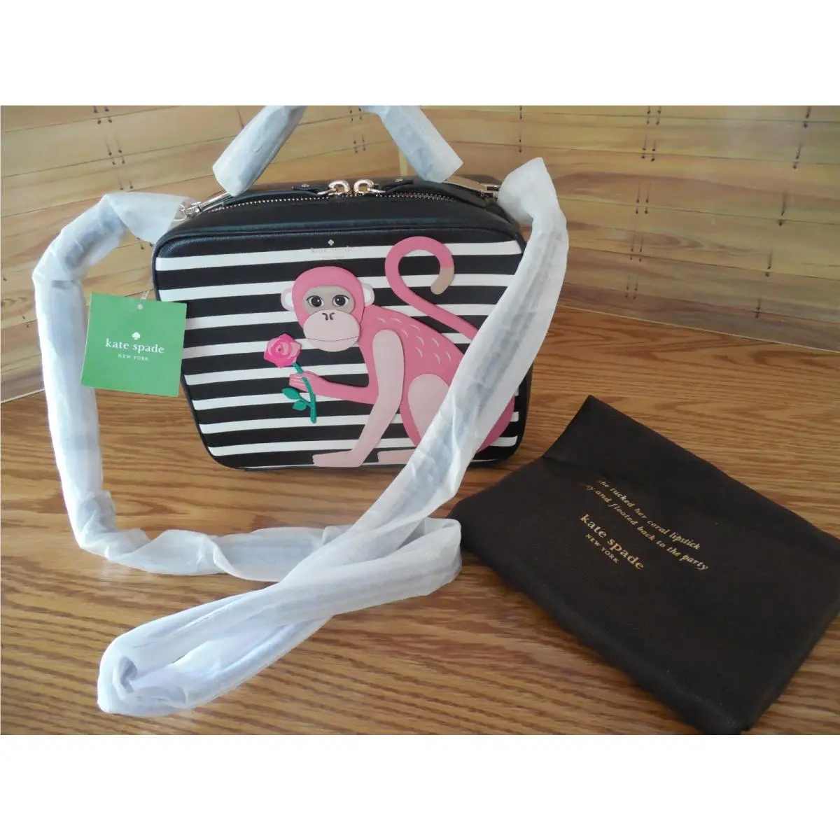 Kate Spade New York Rambling Roses Monkey Casie Satchel Bag - Retired