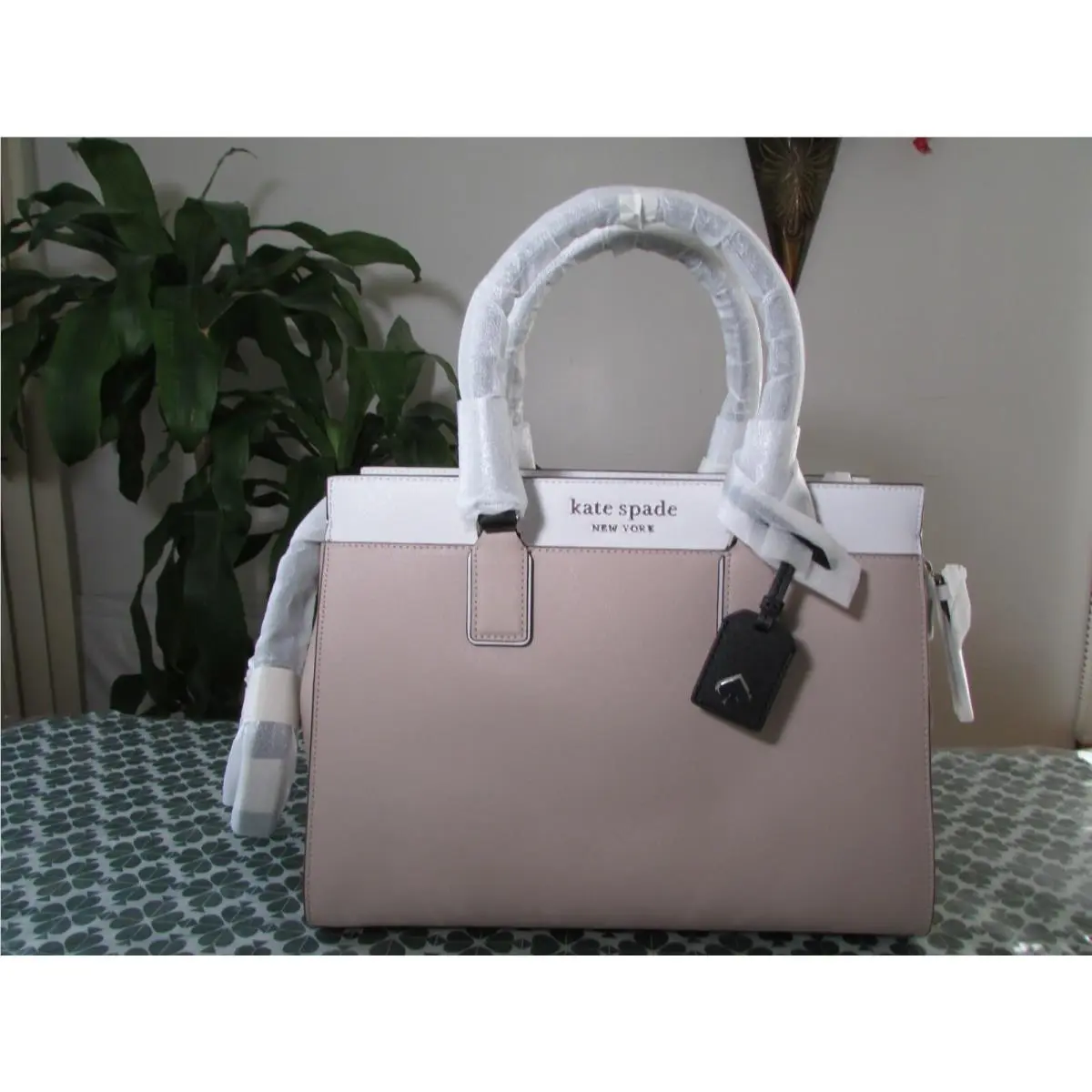 Kate Spade Saffiano Comeron Colorblock Large Satchel WKRU669 Wrombeige Multi