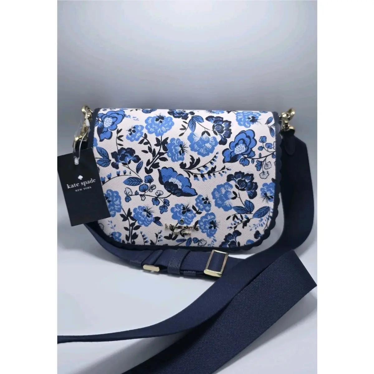 Kate Spade Madison Vase Floral Printed Saddle Bag KH421