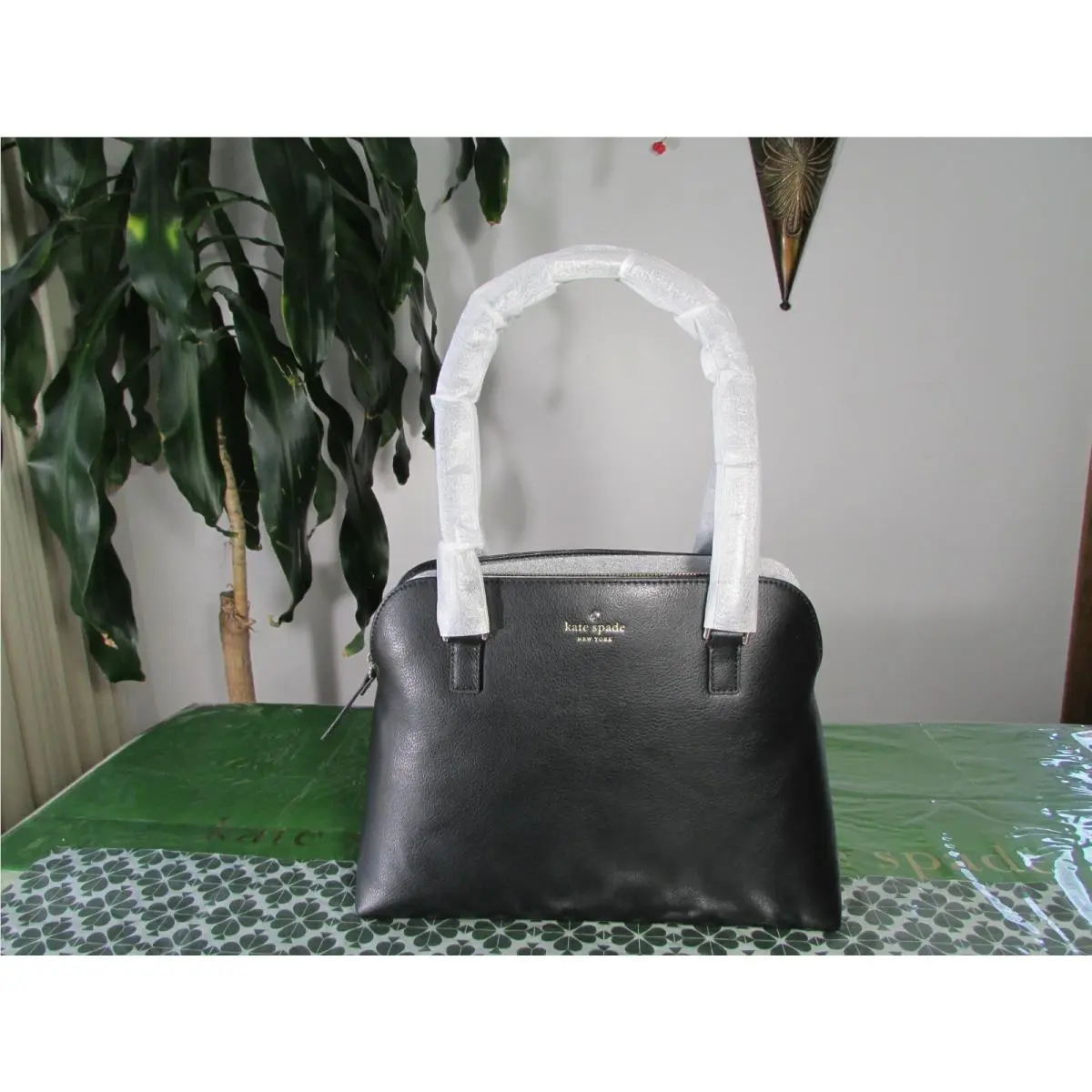 Kate Spade Leather Greene Street Small Mariella Shoulder Bag Black
