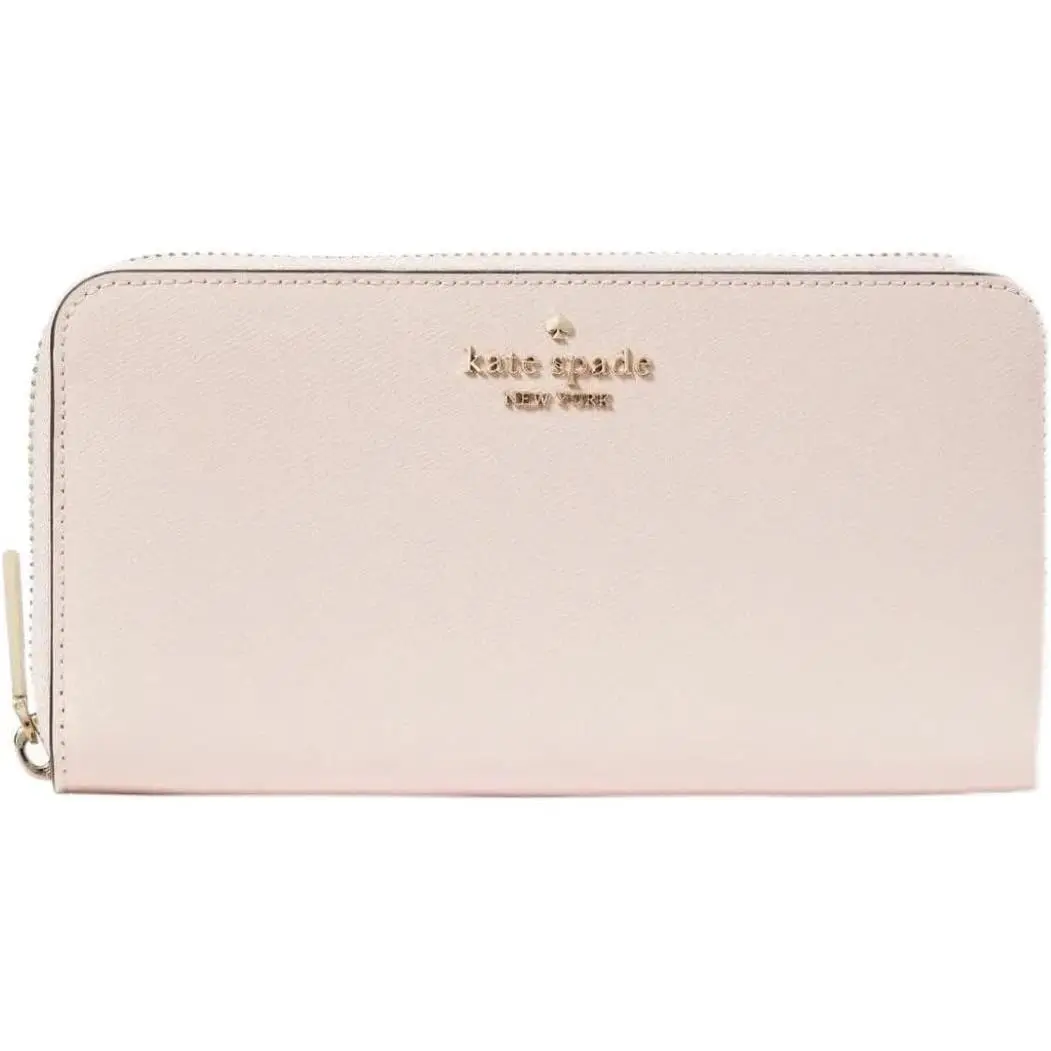 Kate Spade New York Staci Madison Large Continental Wallet Conch Pink Leather