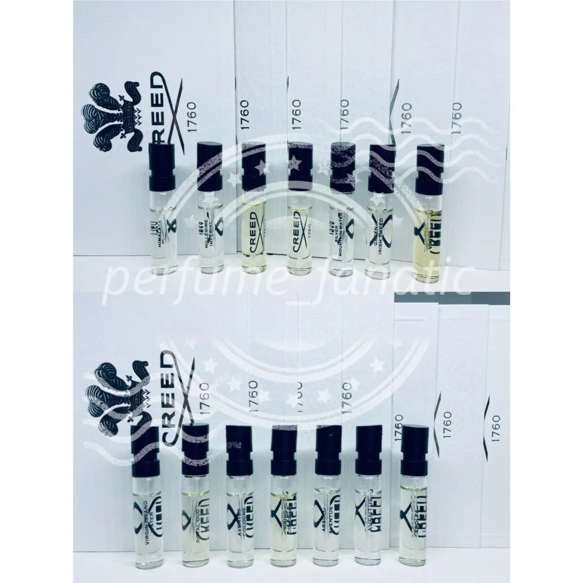 Creed Cologne Collection For Men Sample Spray Vials 14pc Set