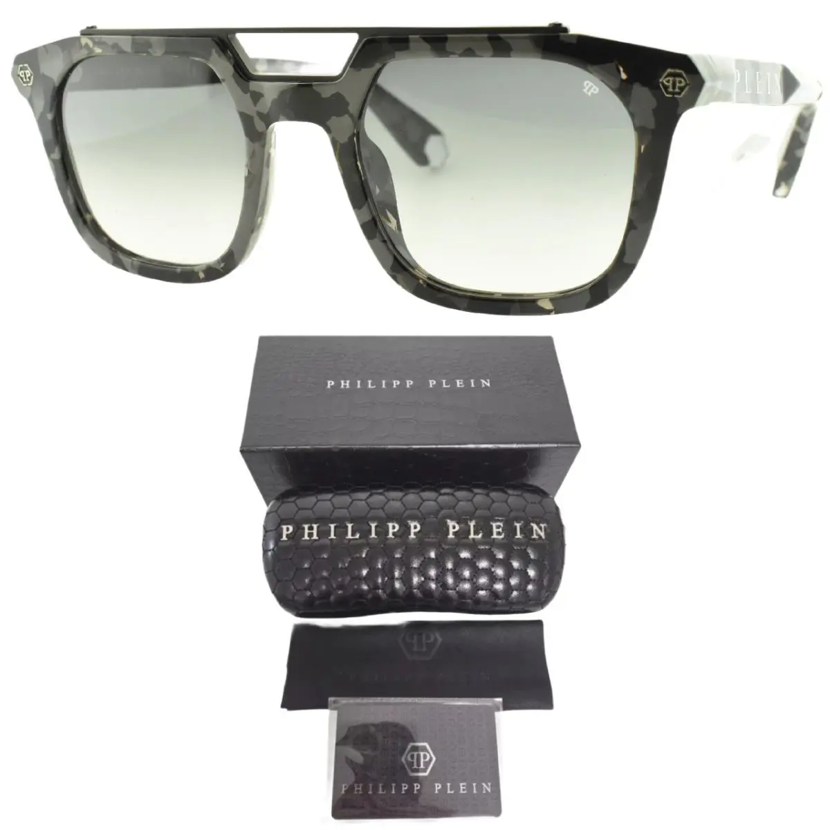 Traveler SPP001 0722 Tortoise Pilot Full Rim Mens Sunglasses by Philipp Plein