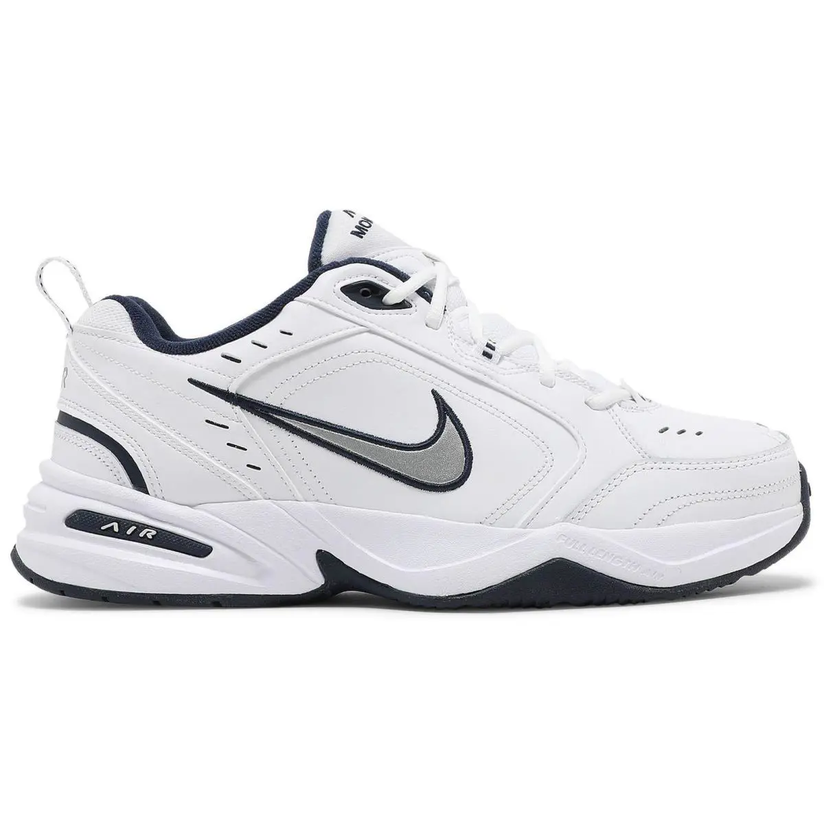 415445-102 Mens Nike Air Monarch IV - Wht/Mtlcsilv/Mi