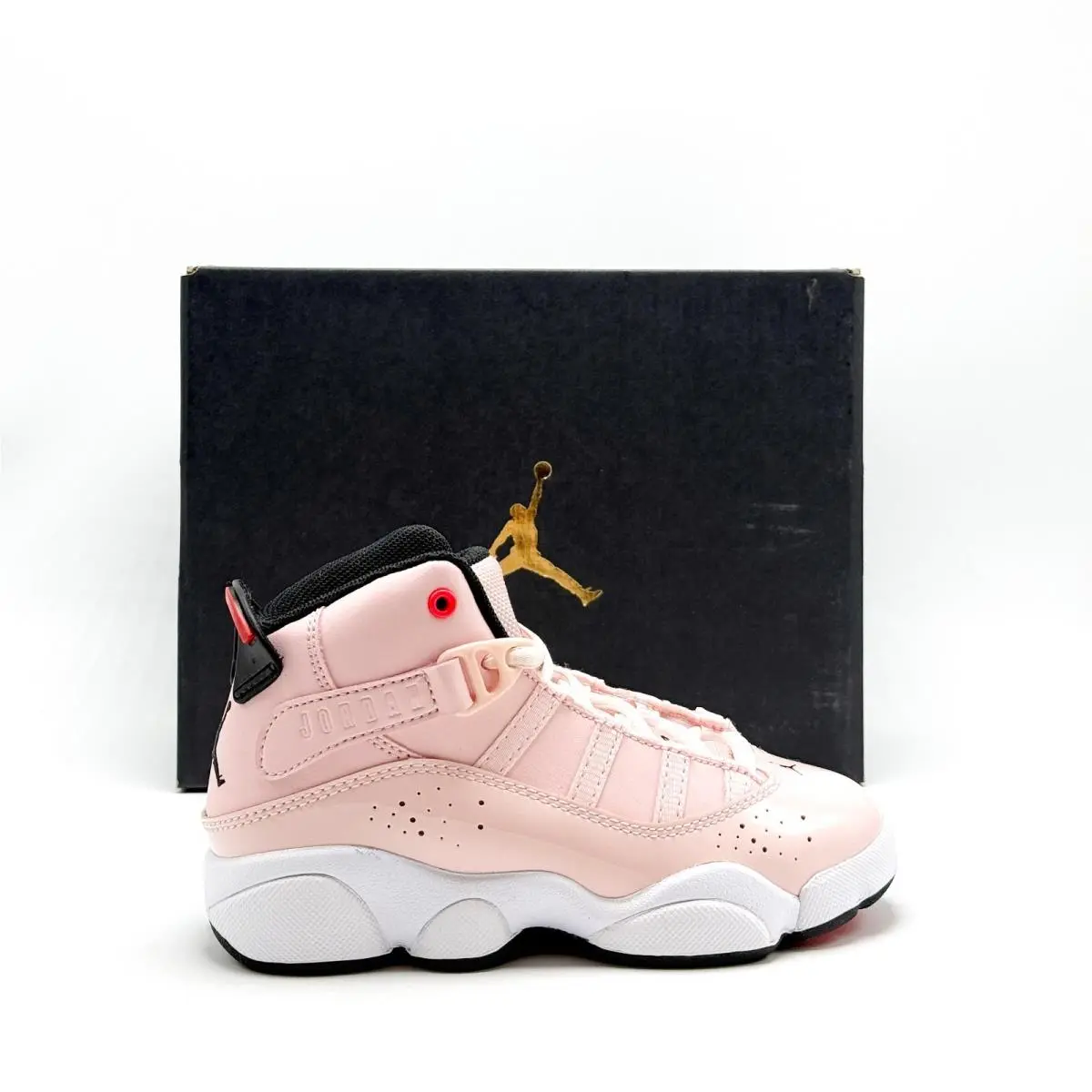 Kids Pre-school Nike Air Jordan 6 Rings Atmosphere Pink 323432-602
