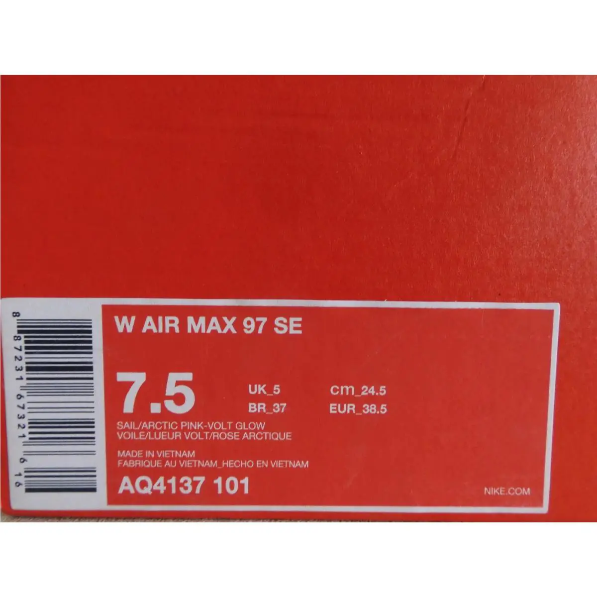 Nike shoes - Nike Air Max 97 - Air Max - AQ4137-101 - Pink 30