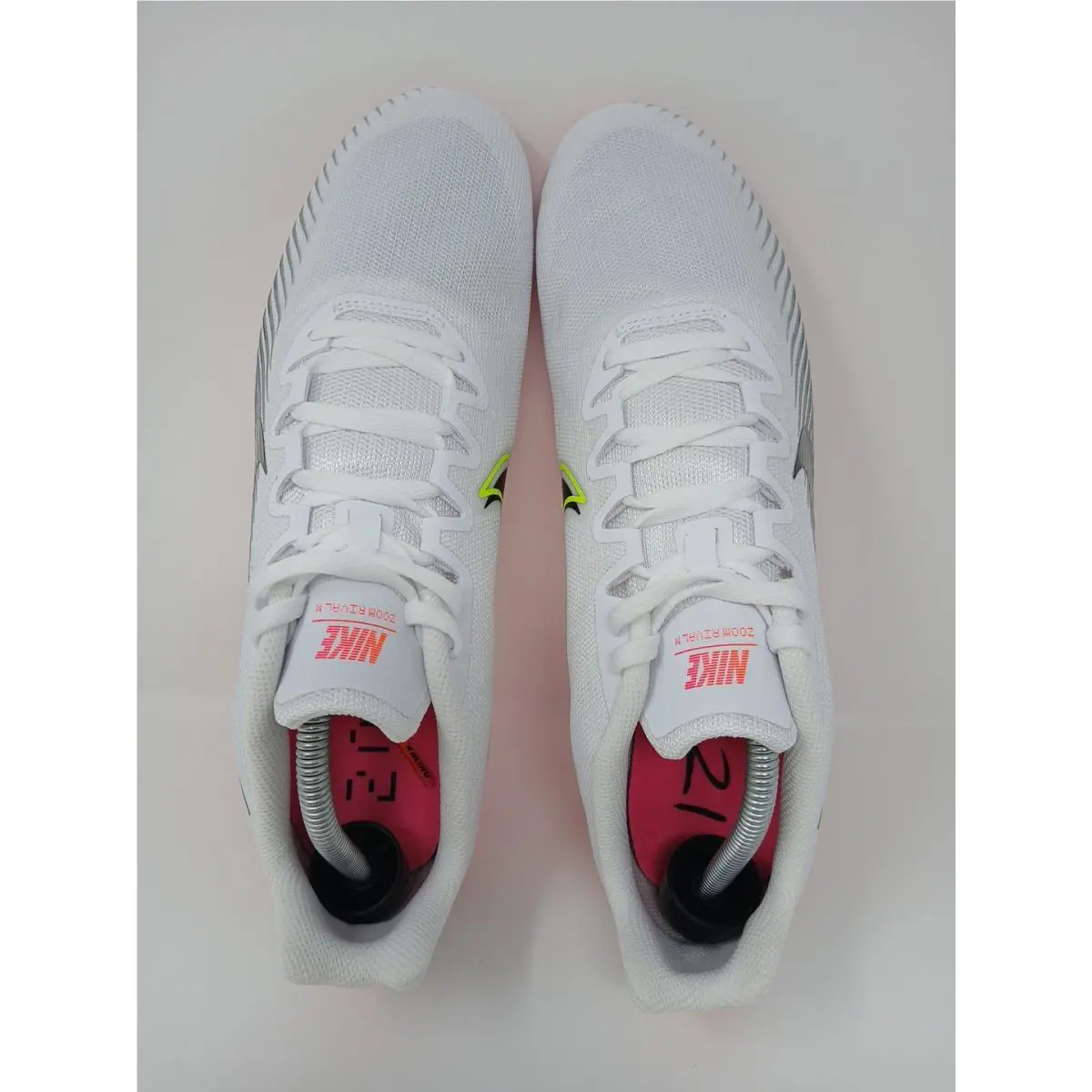 Nike shoes - Nike Zoom Rival M9 - Zoom Rival - DM2332 100 - White & Hyper Jade & Black & Flash Crimson (UPC: 195242652442) 8