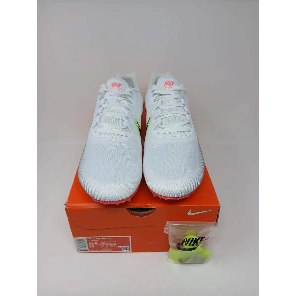 Nike shoes - Nike Zoom Rival M9 - Zoom Rival - DM2332 100 - White & Hyper Jade & Black & Flash Crimson (UPC: 195242652442) 0