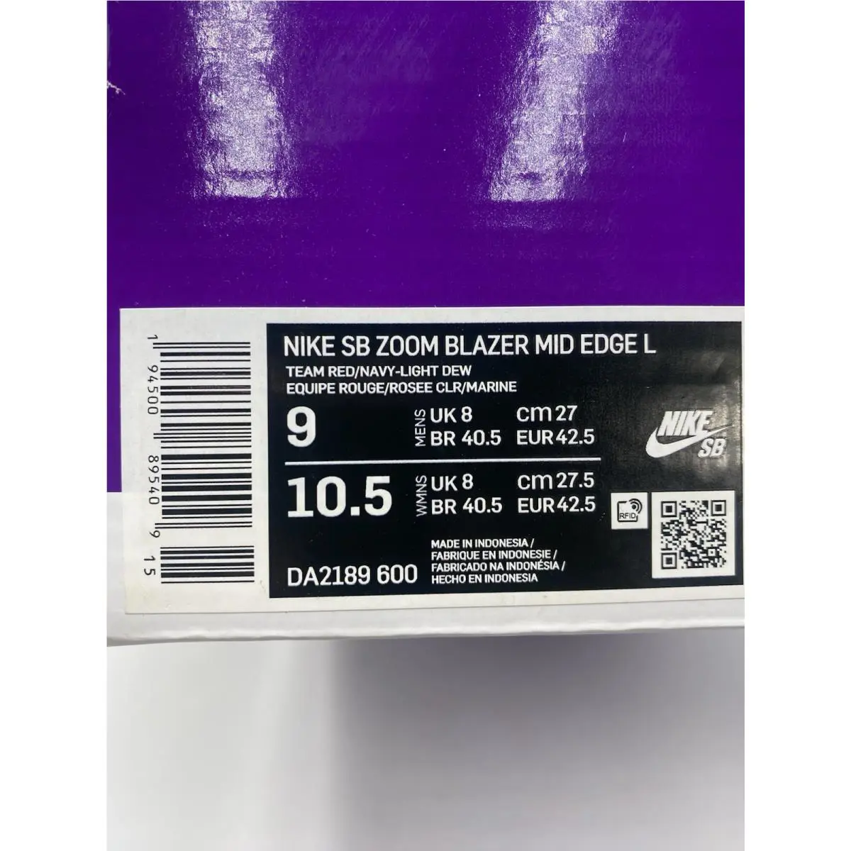 Nike shoes - Nike Blazer - Blazer - DA2189 600 - Team Red/Navy-Light Dew (UPC: 194500895409) 6