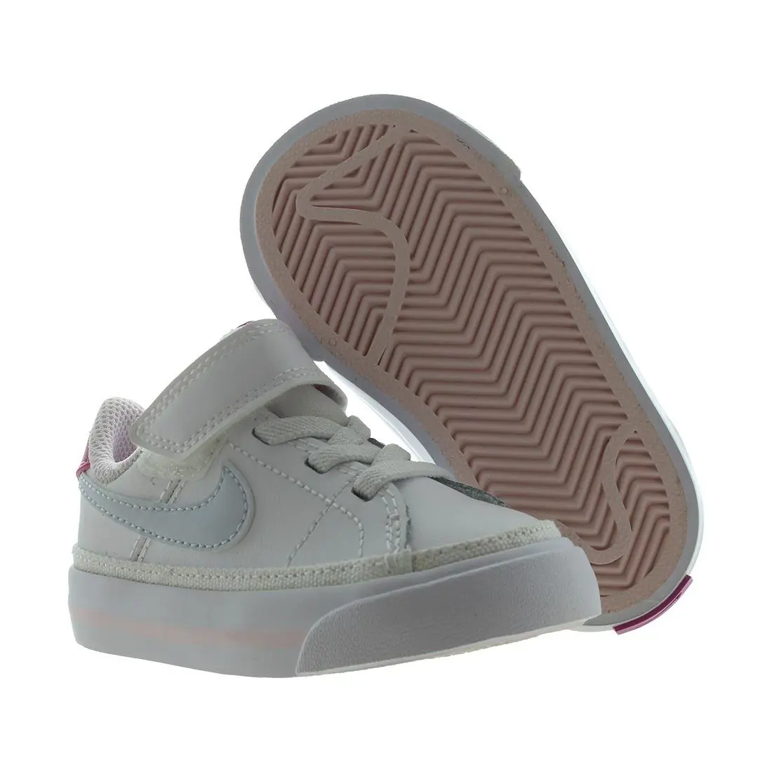 Nike Court Legacy Leather Infant/toddler Shoes Size 4 Color: White/football - White/Football Grey, Main: White