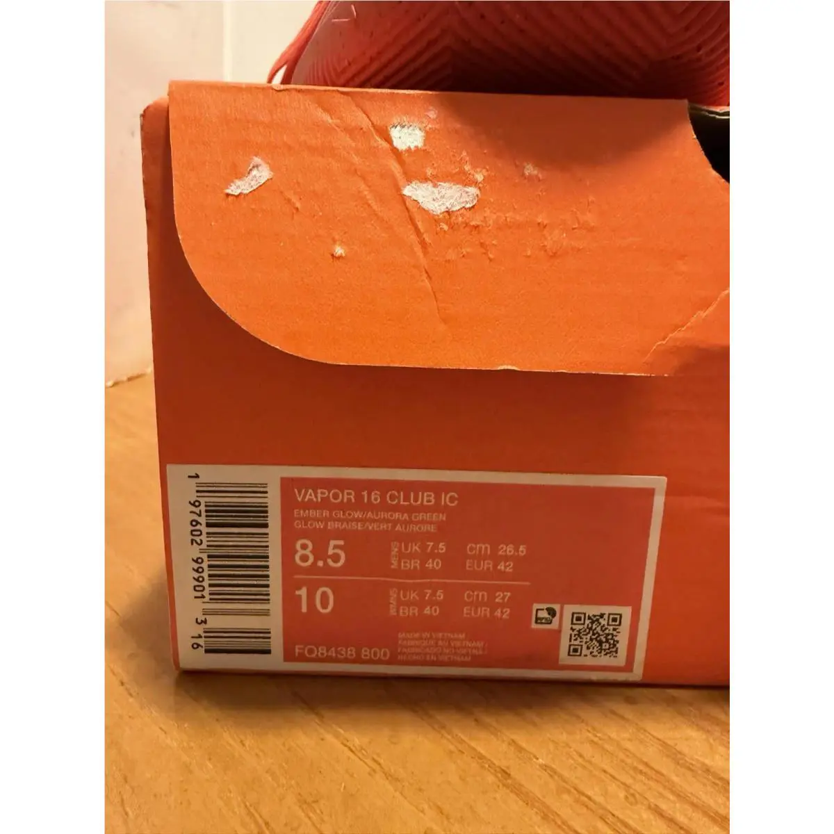 Nike shoes - Nike Mercurial Vapor - Mercurial Vapor - FQ8438-800 - Ember Glow/Aurora Green 2