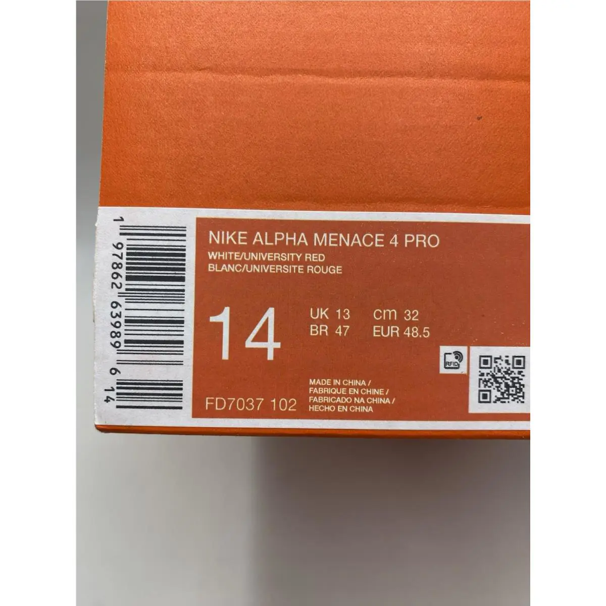 Nike shoes - Nike Alpha Menace - Alpha Menace - FD7037 102 - White/University Red (UPC: 197862639896) 6