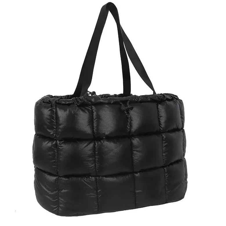 Nike Sportswear Puffle Tote Bag Women Casual Lifestyle Bag Black HQ0220-010