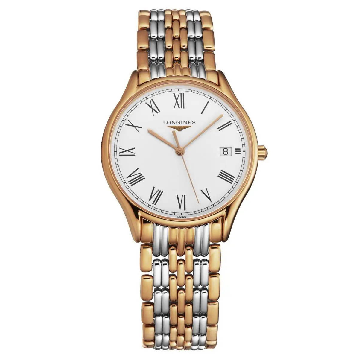 Longines Lyre White Matt Dial Ladies Two Tone Watch L43591117