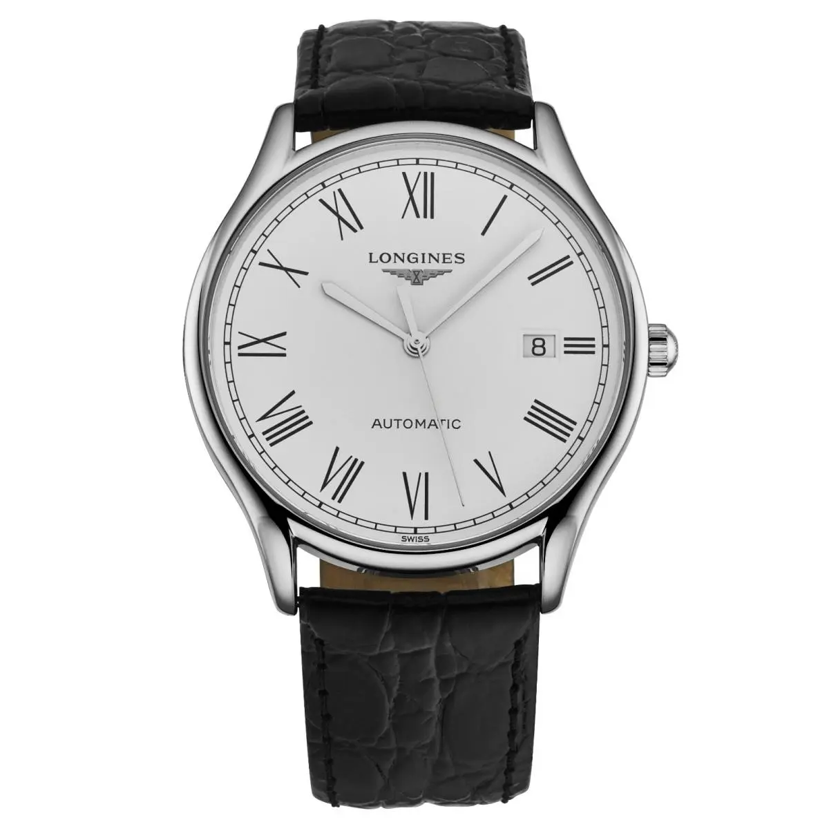 Longines Men`s `lyre` White Dial Leather Strap Automatic Watch L4.960.4.11.2