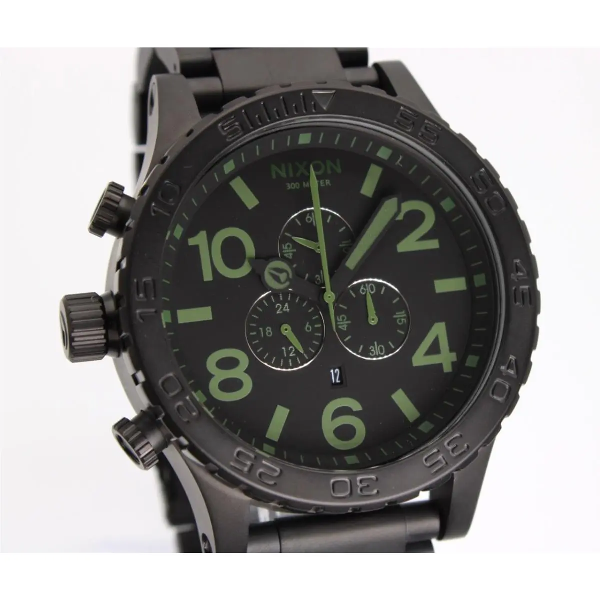 Nixon Chrono 51-30 A083-1042 Black Dial Men`s Watch 51mm