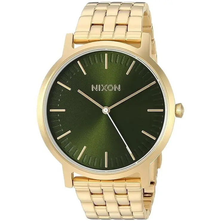 A10572596-00 Men`s Porter Quartz Stainless Steel Casual Watch Gold Toned by Nixon