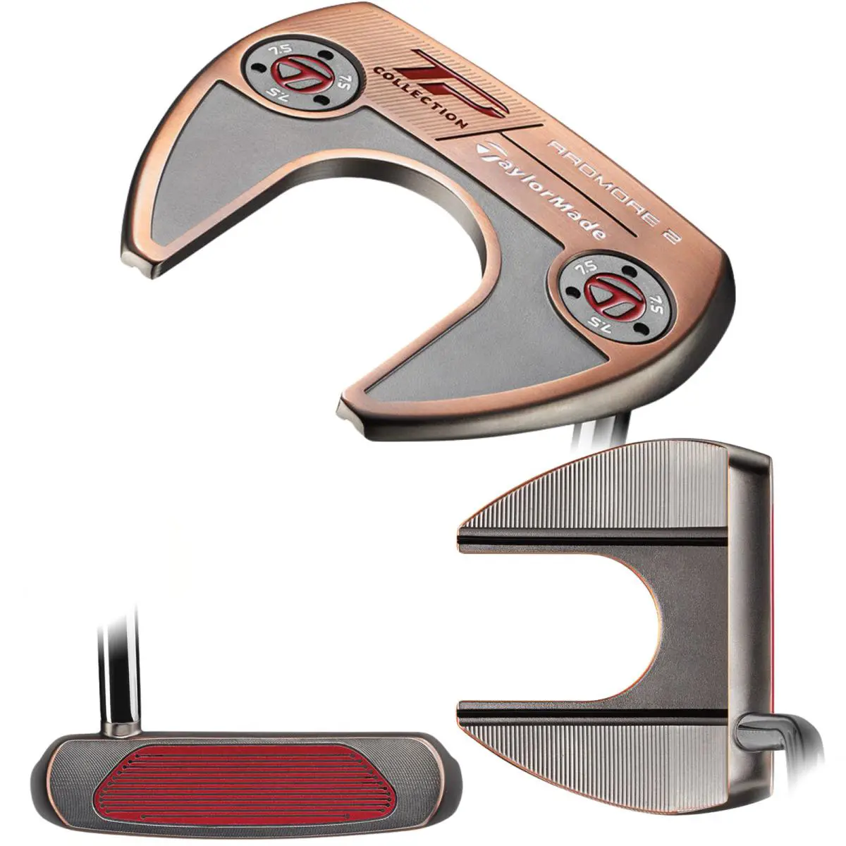 Lefty Taylormade Patina Ardmore 2 Putter Single Bend Choose Length